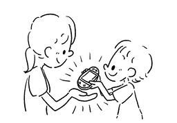 give backのイラスト